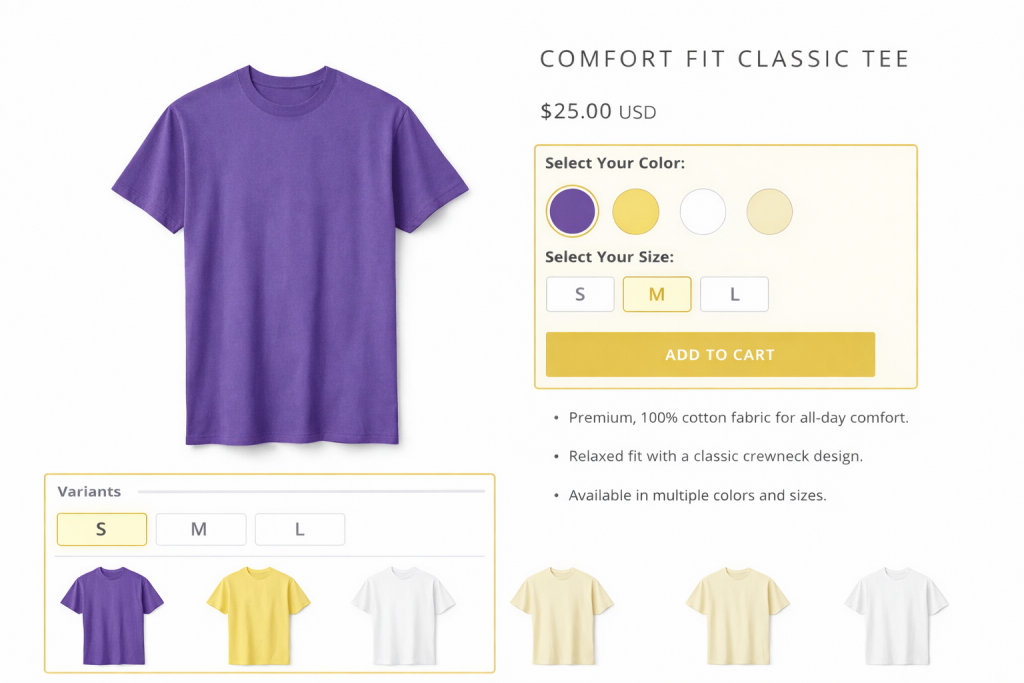 Shopify Product Swatches